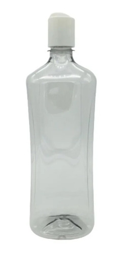 Botella Pet Rectangular 750ml Con Tapa Disktop (100 Pza)