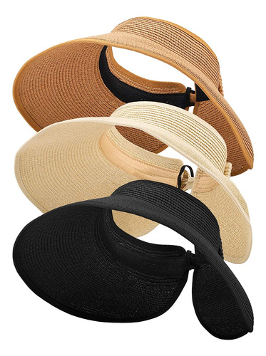 Sombreros Plegables De Paja Para Mujer, Protege Tu Piel