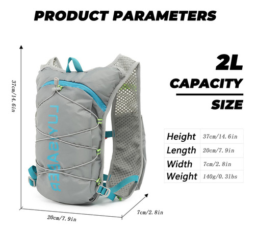Bx Mochila Hydion Vest Para Correr, Hacer Senderismo O