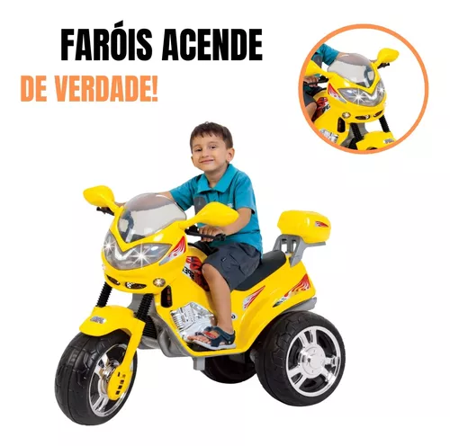 Moto Elétrica Infantil Mt Speed Amarela 6v Magic Toys