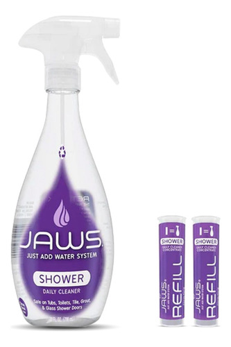 Jaws Kit Inicial Limpiador Diario Ducha + 2 Repuestos 739 Cc