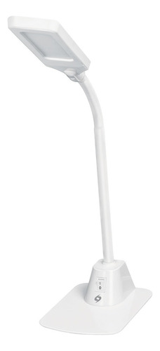 Lámpara Led 5w Cuello Flexible P/escritorio, Volteck 46189 Color de la estructura Blanco
