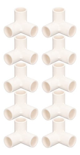 10 Piezas De Accesorios De Tubería De 3 Vías, Plástico Pvc,
