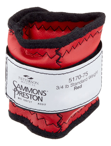 Sammons Preston 48634 - Peso Del Brazalete, 0,75 Lb, Rojo, C