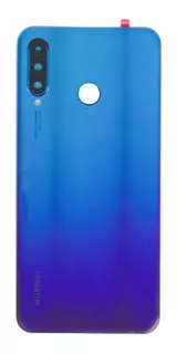 Tapa Trasera De Huawei P30 Lite Negro / Azul Con Lente Cam