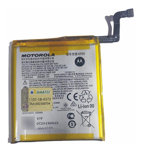 Bateria Original Moto One Zoom Xt2010 Motorola Kp50 