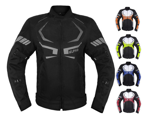 Chaquetas Para Protección Alpha Cycle Gear, Largo, Negro