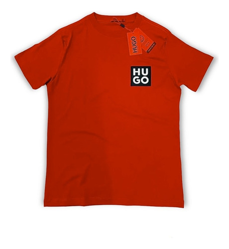 Camiseta Masculina Hugo Square Vermelha - Linha Red