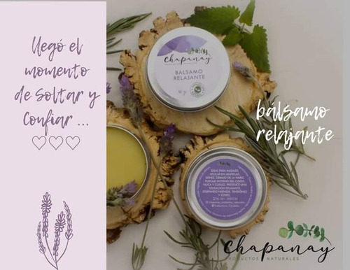 Imagen 2 de 4 de Bálsamo Relajante Lavanda Chapanay Natural