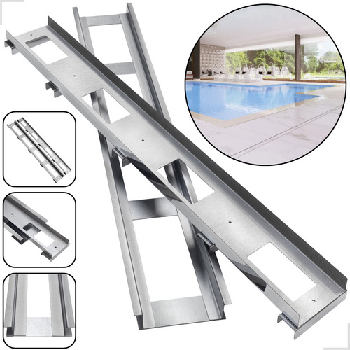 Ralo Linear Infinito 90 X 10cm Oculto Inox 304 Área Externa