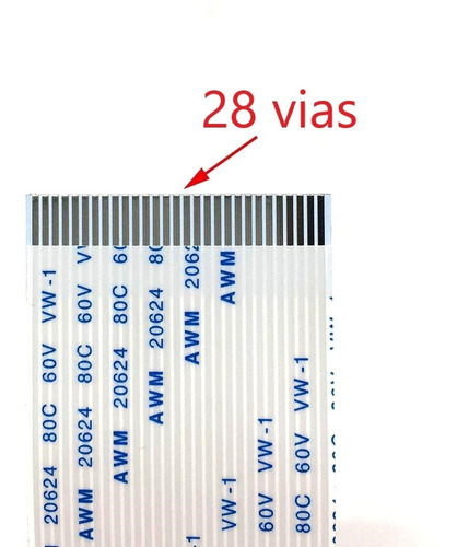 Kit 3 Cabos 29 Vias + 1 Cabo 28 Vias P/ Plotter Roland Bn-20