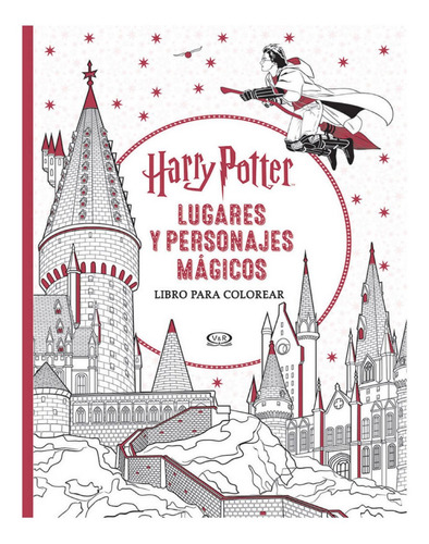 Harry Potter Libro De Colorear Arte Relajante Hogwarts Magia