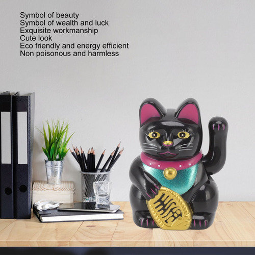 Lámpara Solar Con Forma De Gato De La Suerte, Diseño Chino,