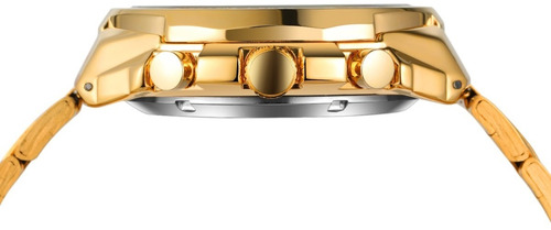 Imagen 9 de 10 de Reloj De Marca Winner Automático Hombre Skeleton Dorado