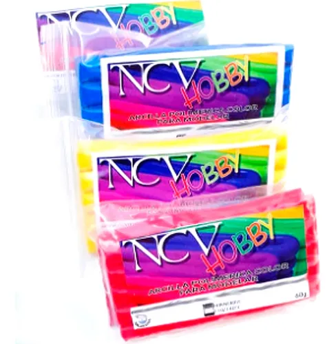 Arcilla Polimérica Set X2 Ncv 60gr Para Esculpir Modelar