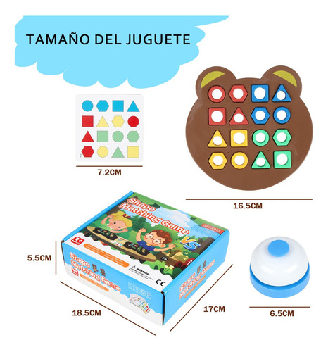 Juego De Emparejar Formas, Juego De Emparejar Color Marrón Claro