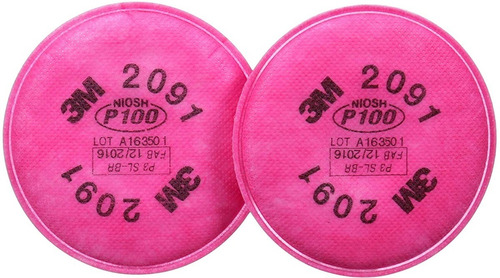 Pack 4 Filtros Para Particulas Hepa P100 3m 2091
