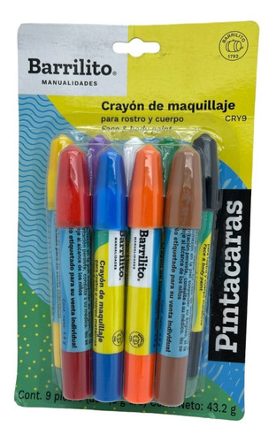 Crayones  De Maquillaje Para Rostro Y Cuerpo 9pz