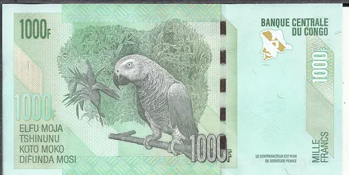 Congo Billete 1000 Francos 2020