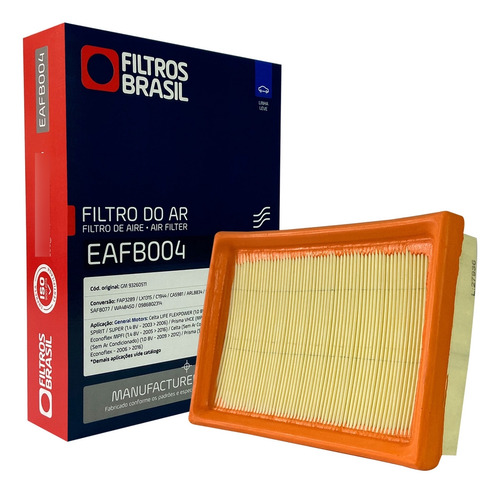 Filtro Ar Motor Gm Celta 1.0 Ano 2000 A 2016