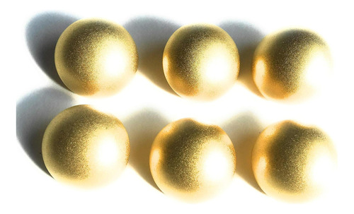 6 Dome Matte Gold Botón Bola Completa Bola Completa Para Y