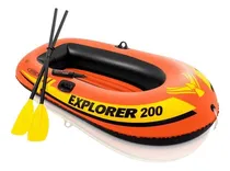 Comprar Bote Explorer 200 Intex Inflable Con Bomba Y 2 Remos