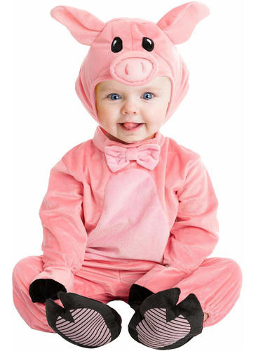 Disfraz Unisex De Cerdito Para Fiesta De Halloween (s (6 A 1