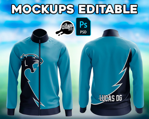 Mockups Editable Psd Campera Deportiva / Frente Y Dorso