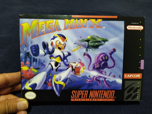 Mega Man X Para Super Nintendo En Caja (Usado)