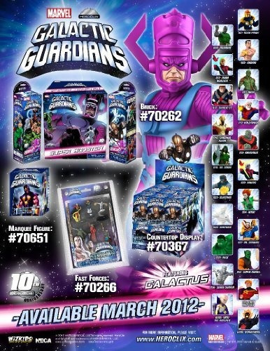 Marvel Heroclix Galáctico Guardianes Clixbrick 8 Booster Pac