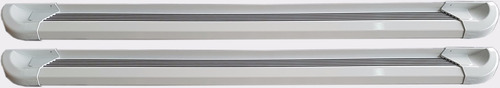 Estribos Aluminio Blanco G2 Bepo P/ Chevrolet S10 2013 2019