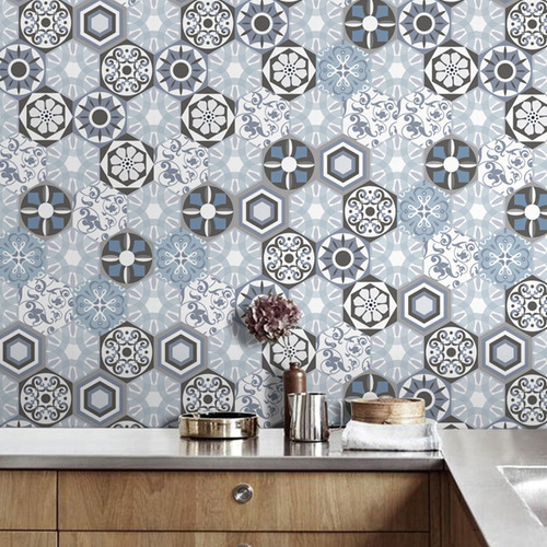 Pegatinas De Azulejos Retro: Pvc, Extraíbles Para Decoración