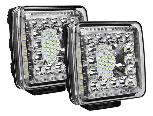 2 Luces Led De Trabajo De 4 Pulgadas Y 18 W, Faros Antiniebl