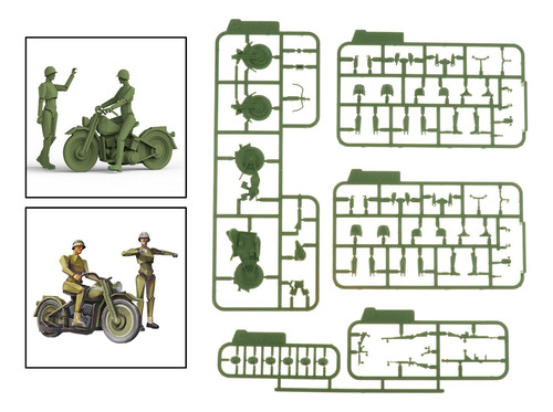 1/35 Kit De Modelo De De Personaje De Plástico Conjunto De