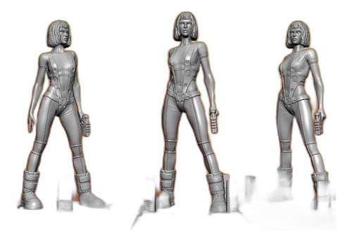 Figura De Leeloo Del Quinto Elemento, ¡colección Única!