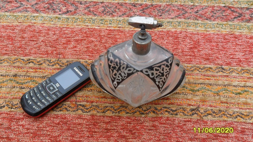 Antiguo Frasco Perfume Arte Deco Perfumero Tocador Decoració