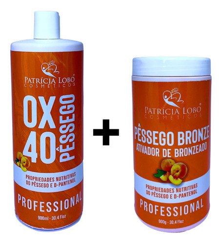 Kit Ativador De Bronzeado Pêssego + Ox Pêssego Patrícia Lobo