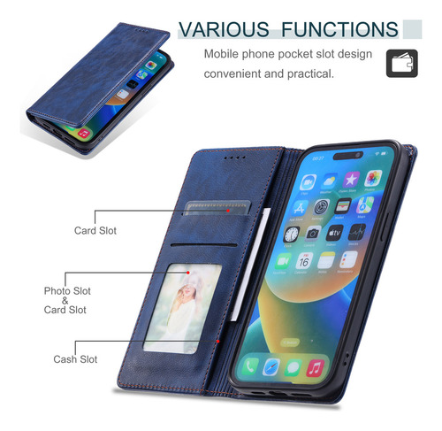 Funda Tipo Cartera Para Teléfono Redmi 13c 12 10 10c 9 11a
