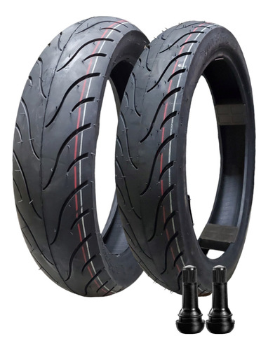 Llantas 100/80-17 + 140/60-17 Power Tire Tl Cbf160 Invicta16