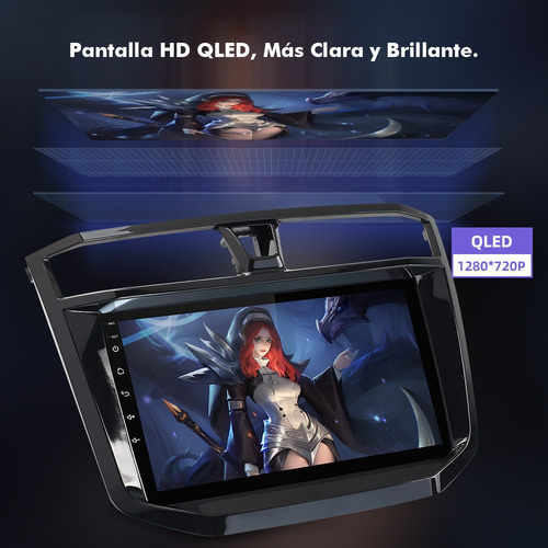 Para 6+128g Estéreo Chevrolet S10 Pro Max 2021-2024 Qled Gps