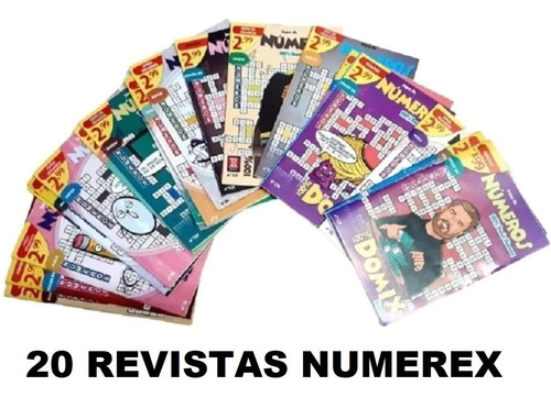 Imagem 1 de 10 de Kit 20 Revistas Domix Numeros (numerex) Sem Repetições Dj&as
