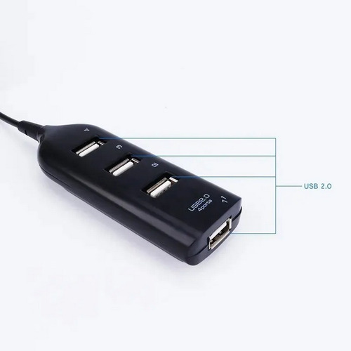 Imagem 2 de 6 de Hub Usb 4 Portas 2.0 Plug And Play High Speed Mode