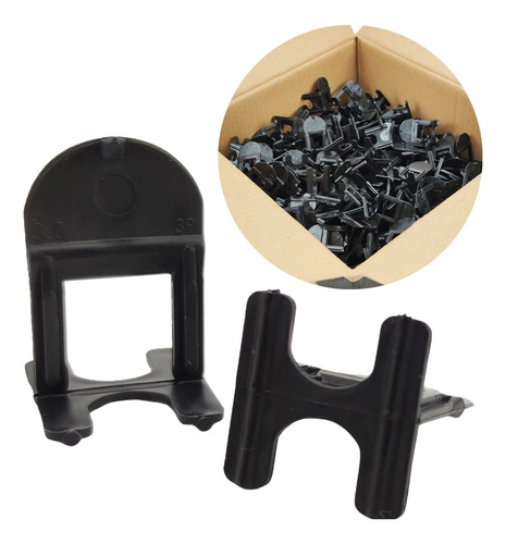 500 Espaçadores Para Porcelanato Standard Black - Profort