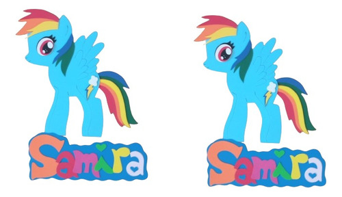 My Little Pony Apliques Goma Eva Personajes Pony 50 Cm