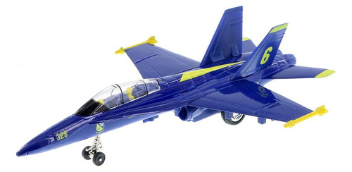 9 X-planes Us Navy F-18 hornet Azul Jet Juguete Con Pull B.