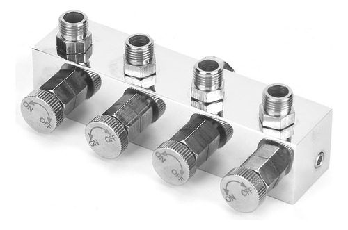Divisor De Manguera De Aire De Aluminio Multifunción Ajustab