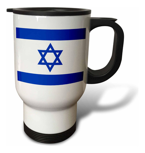 3drose Israelense Sinalizador Azul E Branco Com Magen David-