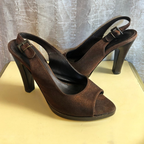 Sandalias Paruolo Tornasol Marron Talle 38 