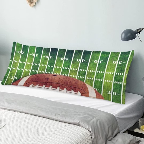 Funda De Almohada Cuerpo De Campo De Fútbol Americano,...