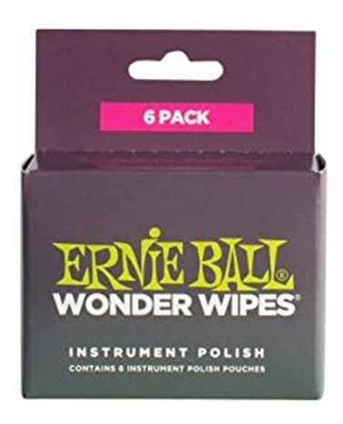 Ernie Ball Paños De Limpieza Limpia Instrumento Pack X6